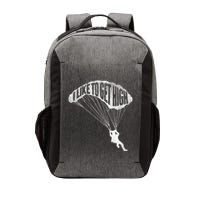 I Like To Get High Skydiver Parachutist Skydive Parachute Vector Backpack