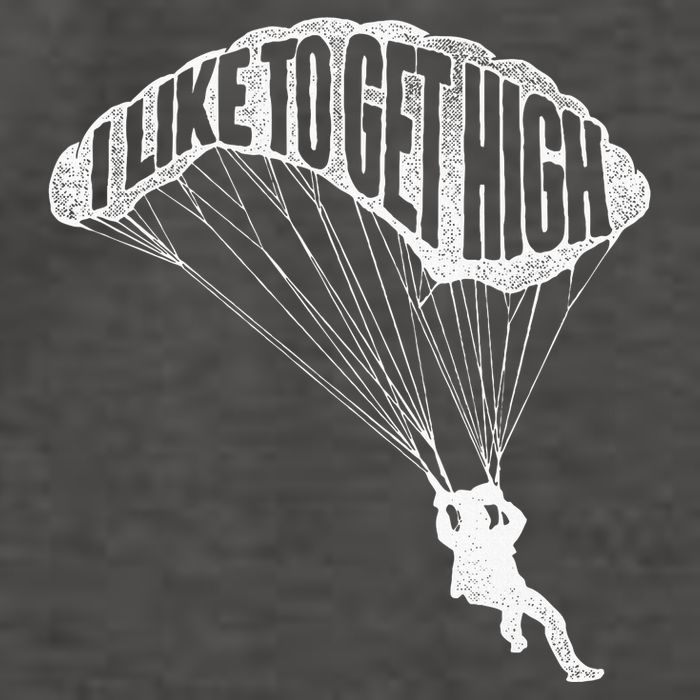 I Like To Get High Skydiver Parachutist Skydive Parachute Vector Backpack