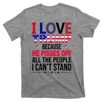 I Love Trump Because He Pisses Off All The People I Can’T Stand T-Shirt