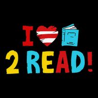 I Love To Read Heart Read Red And White Stripe Animated Cat Flat Bill Trucker Hat