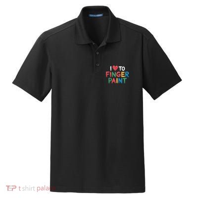 I Love To Finger Paint Art Lover Couple Valentine Design Raglan Baseball Dry Zone Grid Polo