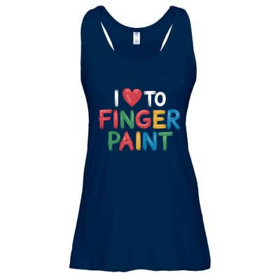 I Love To Finger Paint Art Lover Couple Valentine Design Raglan Baseball Ladies Essential Flowy Tank