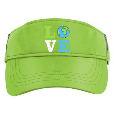 I LOVE The Earth Earth Day Gift Adult Drive Performance Visor