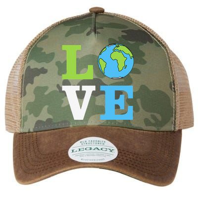 I LOVE The Earth Earth Day Gift Legacy Tie Dye Trucker Hat