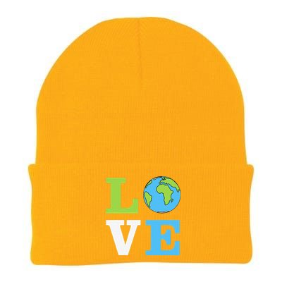 I LOVE The Earth Earth Day Gift Knit Cap Winter Beanie