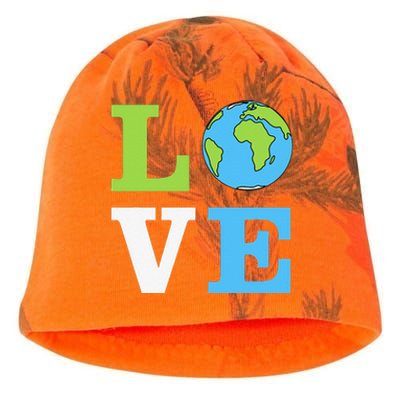 I LOVE The Earth Earth Day Gift Kati - Camo Knit Beanie