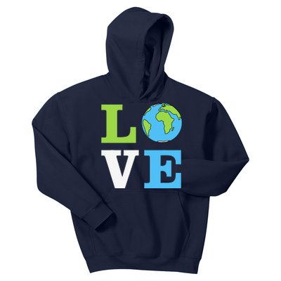 I LOVE The Earth Earth Day Gift Kids Hoodie