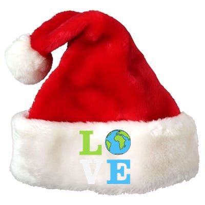 I LOVE The Earth Earth Day Gift Premium Christmas Santa Hat