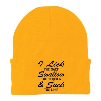 I Lick The Salt Swallow The Tequila And Suck Lime Meaningful Gift Knit Cap Winter Beanie