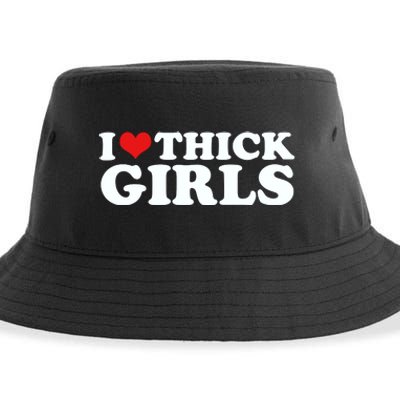 I Love Thick Girls Sustainable Bucket Hat