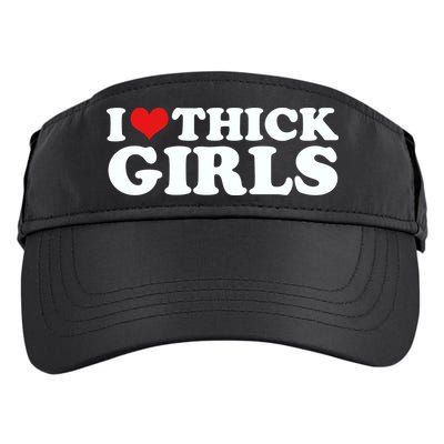 I Love Thick Girls Adult Drive Performance Visor