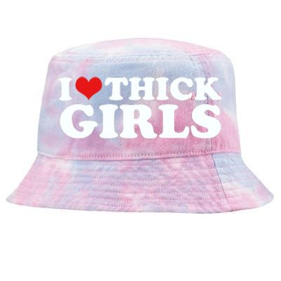 I Love Thick Girls Tie-Dyed Bucket Hat