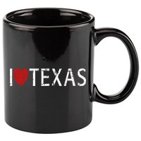 I Love Texas 11oz C Handle Ceramic Mug