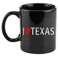 I Love Texas 11oz C Handle Ceramic Mug