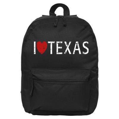 I Love Texas 16 in Basic Backpack