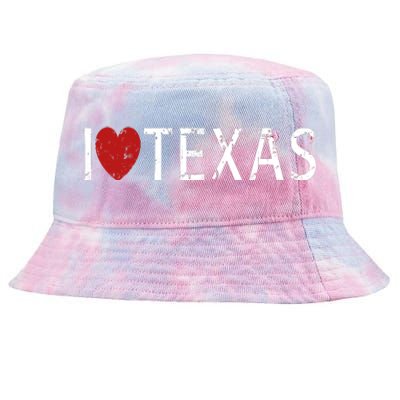 I Love Texas Tie-Dyed Bucket Hat