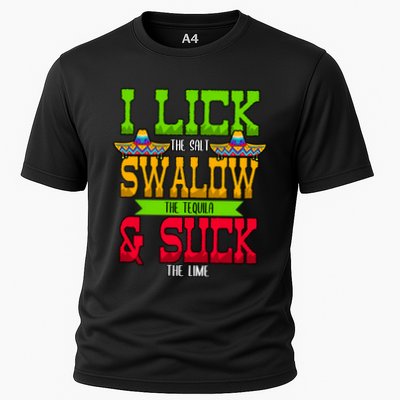 I Lick The Salt Swallow The Tequila Cinco De Mayo Mexican Party Fiesta May 5th Performance Shirt