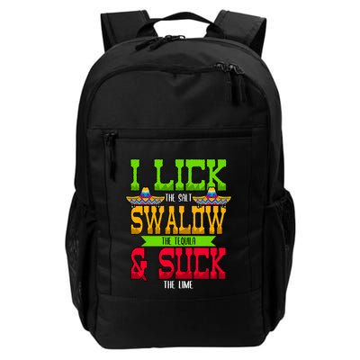I Lick The Salt Swallow The Tequila Cinco De Mayo Mexican Party Fiesta May 5th Backpack
