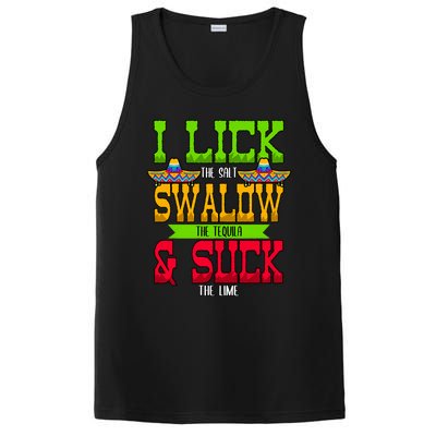 I Lick The Salt Swallow The Tequila Cinco De Mayo Mexican Party Fiesta May 5th PosiCharge Competitor Tank