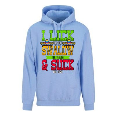 I Lick The Salt Swallow The Tequila Cinco De Mayo Mexican Party Fiesta May 5th Unisex Surf Hoodie