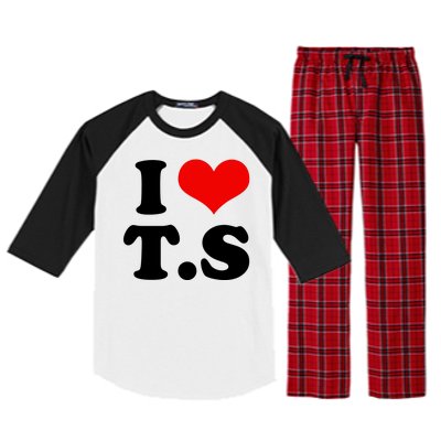 I Love TS Raglan Sleeve Pajama Set