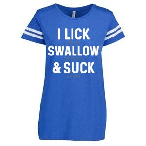 I Lick The Salt Swallow The Tequila And Suck Lime Gift Enza Ladies Jersey Football T-Shirt