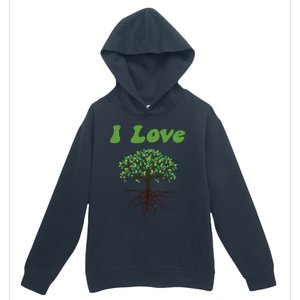 I Love Trees Tree Planting Or Earth Day Urban Pullover Hoodie