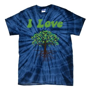 I Love Trees Tree Planting Or Earth Day Tie-Dye T-Shirt