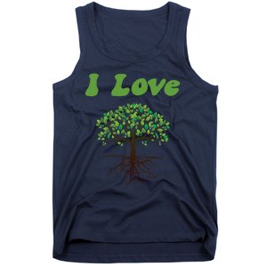 I Love Trees Tree Planting Or Earth Day Tank Top