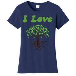 I Love Trees Tree Planting Or Earth Day Women's T-Shirt