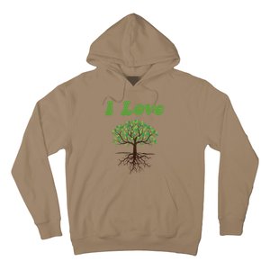 I Love Trees Tree Planting Or Earth Day Hoodie