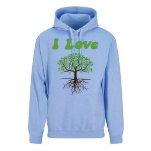 I Love Trees Tree Planting Or Earth Day Unisex Surf Hoodie