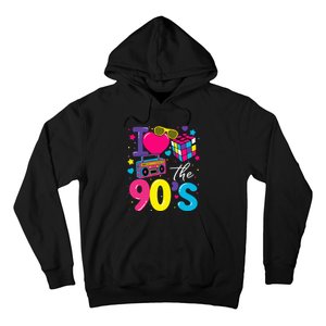 I Love The 90S Retro 90s Costume Party Hoodie