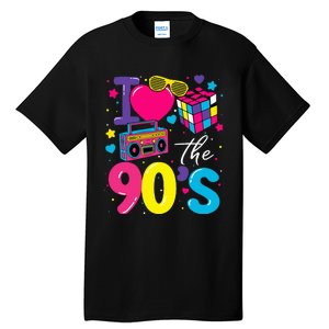 I Love The 90S Retro 90s Costume Party Tall T-Shirt