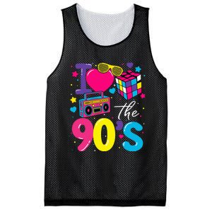 I Love The 90S Retro 90s Costume Party Mesh Reversible Basketball Jersey Tank