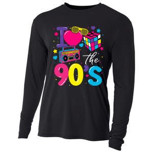 I Love The 90S Retro 90s Costume Party Cooling Performance Long Sleeve Crew