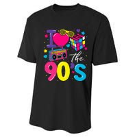 I Love The 90S Retro 90s Costume Party Performance Sprint T-Shirt