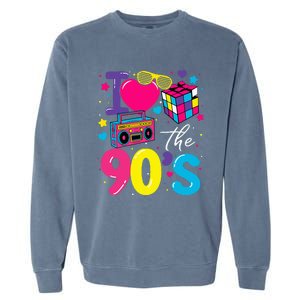 I Love The 90S Retro 90s Costume Party Garment-Dyed Sweatshirt