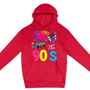 I Love The 90S Retro 90s Costume Party Premium Pullover Hoodie