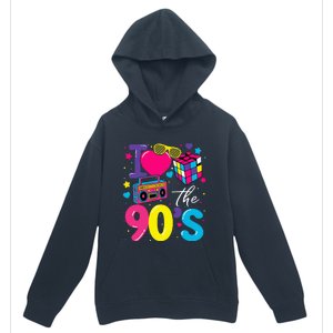 I Love The 90S Retro 90s Costume Party Urban Pullover Hoodie