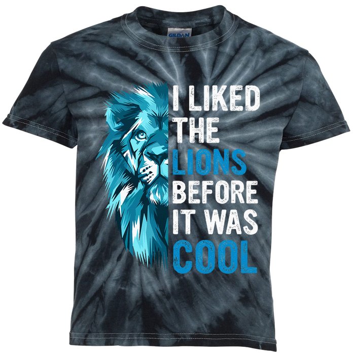 I Liked The Lions Before It Was Cool Kids Tie-Dye T-Shirt