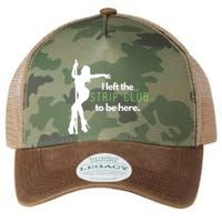 I Left The Strip Club To Be Here Legacy Tie Dye Trucker Hat