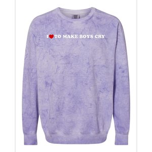 I Love To Make bo'ysCry Colorblast Crewneck Sweatshirt