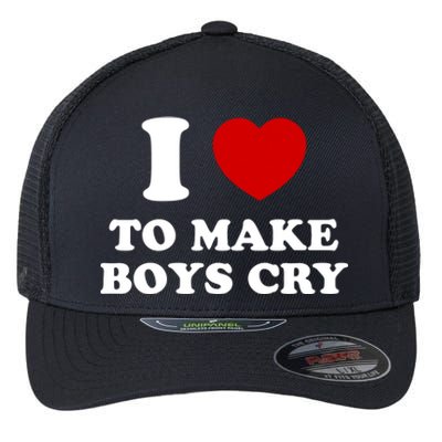 I Love To Make bo'ys Cry Flexfit Unipanel Trucker Cap