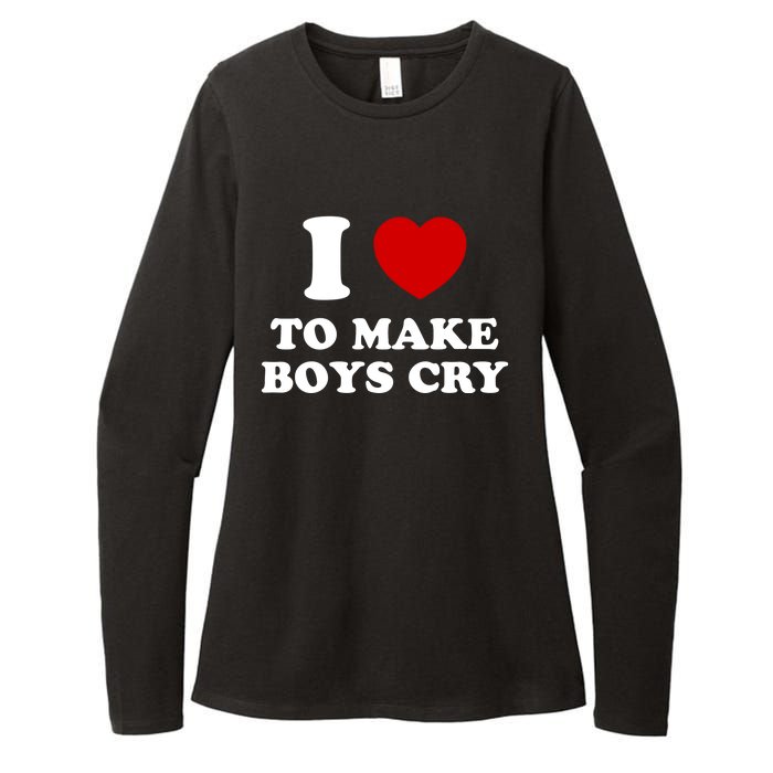 I Love To Make bo'ys Cry Womens CVC Long Sleeve Shirt