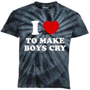 I Love To Make bo'ys Cry Kids Tie-Dye T-Shirt