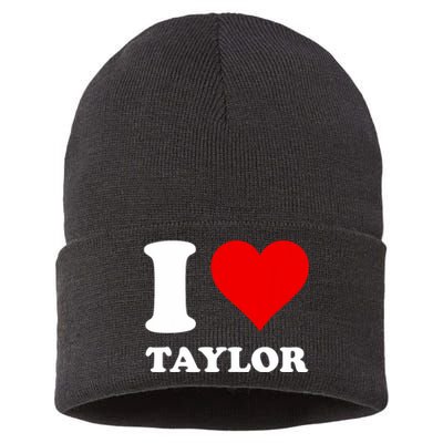 I Love Taylor Sustainable Knit Beanie