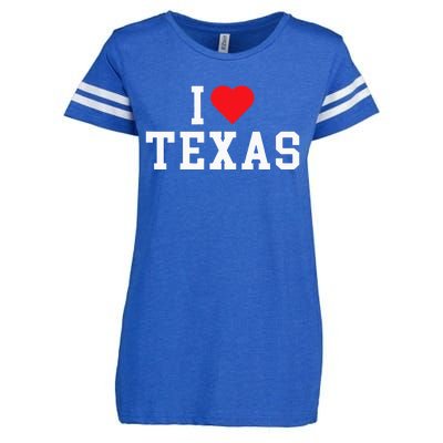 I Love Texas TX Throwback Design Enza Ladies Jersey Football T-Shirt