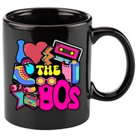 I Love The 80s Retro Cool 11oz C Handle Ceramic Mug