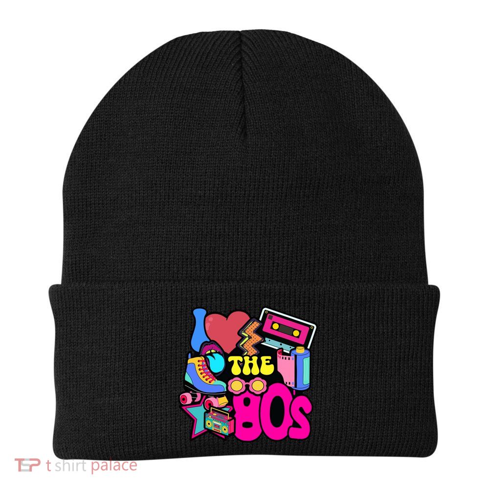 I Love The 80s Retro Cool Beanie